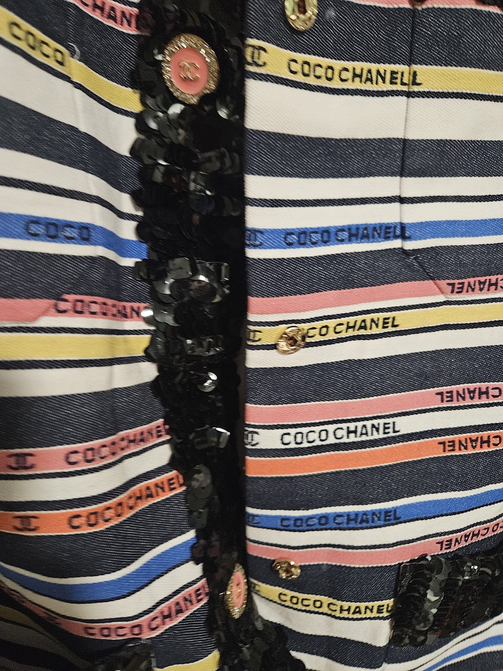 CHANEL Multicolor Striped  Midi Dress, Ribbon Collection - Picture 14 of 16